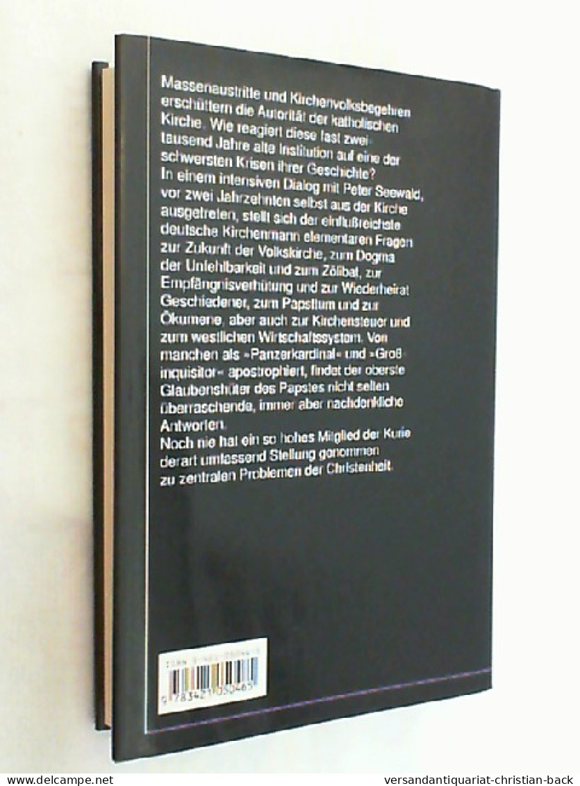 Salz Der Erde : Christentum Und Katholische Kirche An Der Jahrtausendwende ; Ein Gespräch Mit Peter Seewald. - Autres & Non Classés