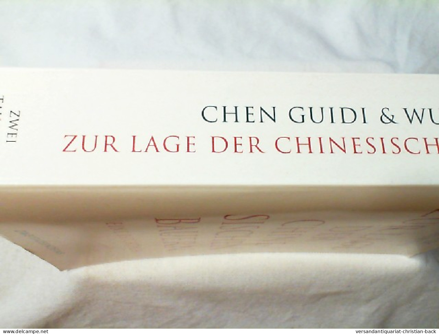 Zur Lage Der Chinesischen Bauern : Eine Reportage. - Sonstige & Ohne Zuordnung