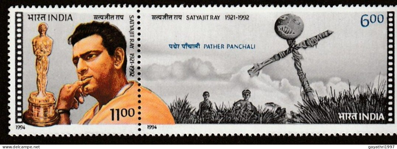 India 1994 Satyajit Ray Se-tenant Mint MNH Good Condition (PST - 31) - Unused Stamps