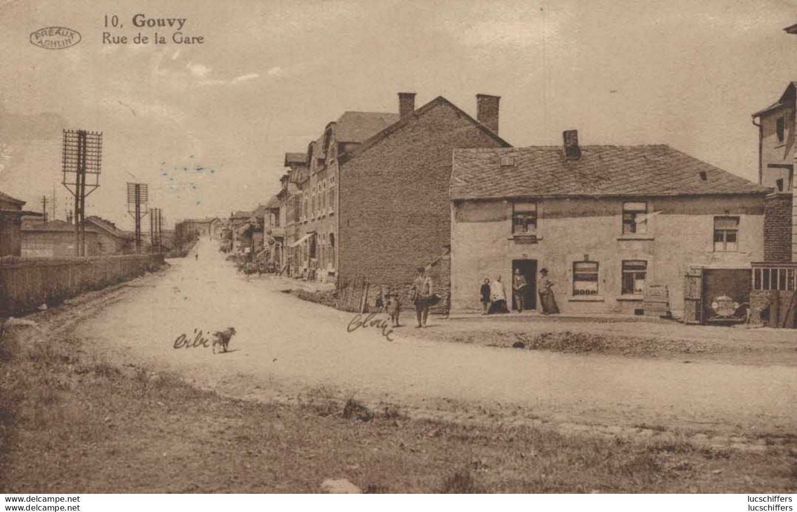 Gouvy - Rue De La Gare - Animée - 2 Scans - Gouvy