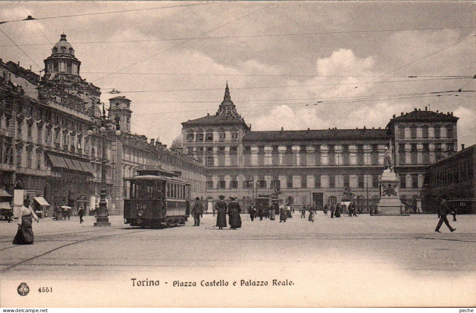 N°121632 -cpa Torino -plazza Castello E Palazzo Reale - Places & Squares