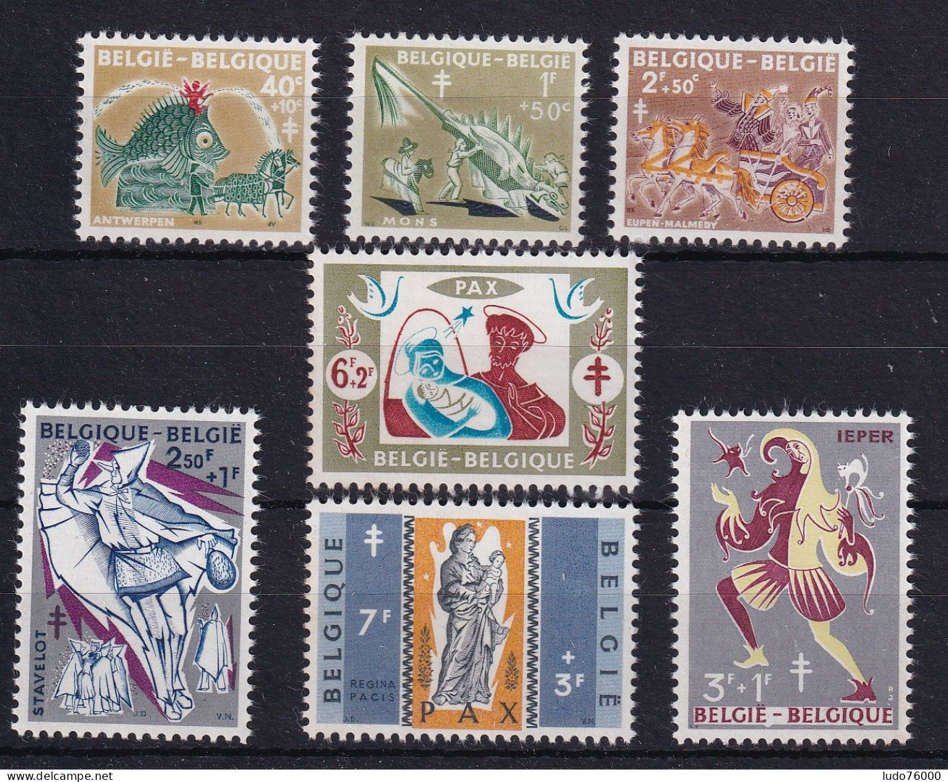 D 750 / BELGIQUE LOT N° 1114/1120 NEUF** COTE 15.30€ - Sammlungen