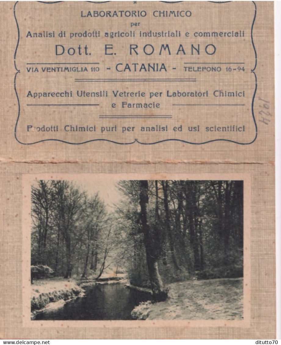 Calendarietto - Laboratorio Chimico - Dott.e.romano - Catania - Anno 1924 - Small : 1921-40