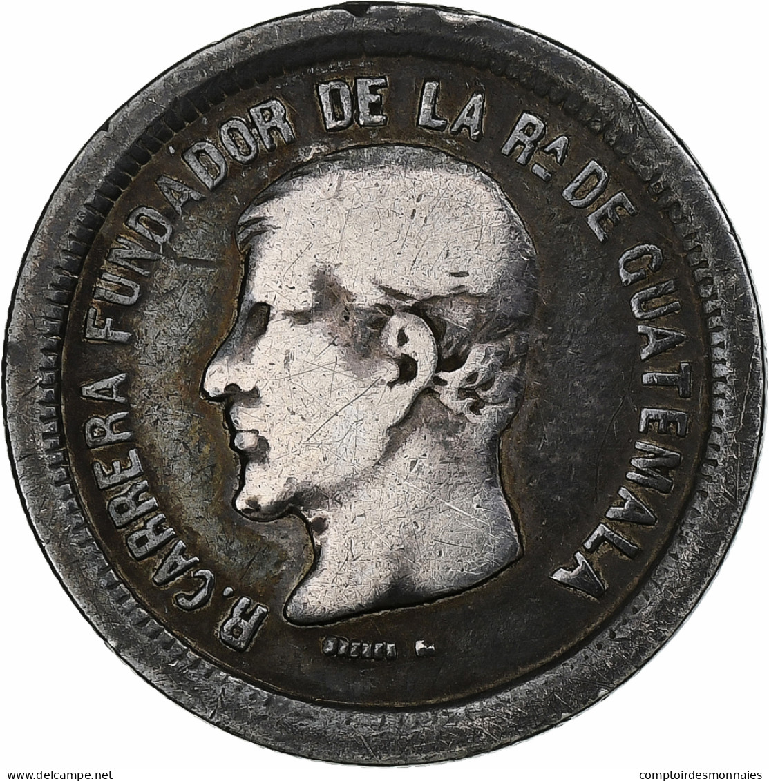 Guatemala, Real, 1867, Argent, TB, KM:141 - Guatemala