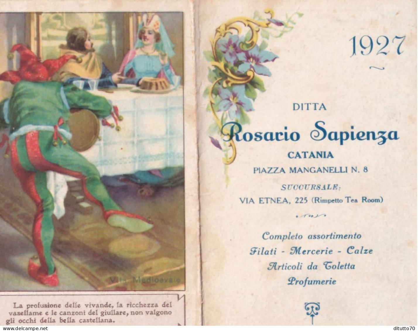 Calendarietto - Regno Del Sacro Cuore - Anno 1922 - Grand Format : 1921-40