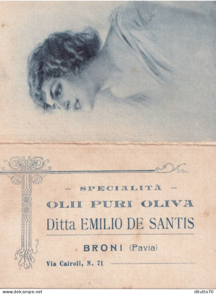 Calendarietto - Specialità - Olii Puri Oliva - Dittaemilio De Santis - Broni - Pavia  - Anno 1924 - Tamaño Pequeño : 1921-40