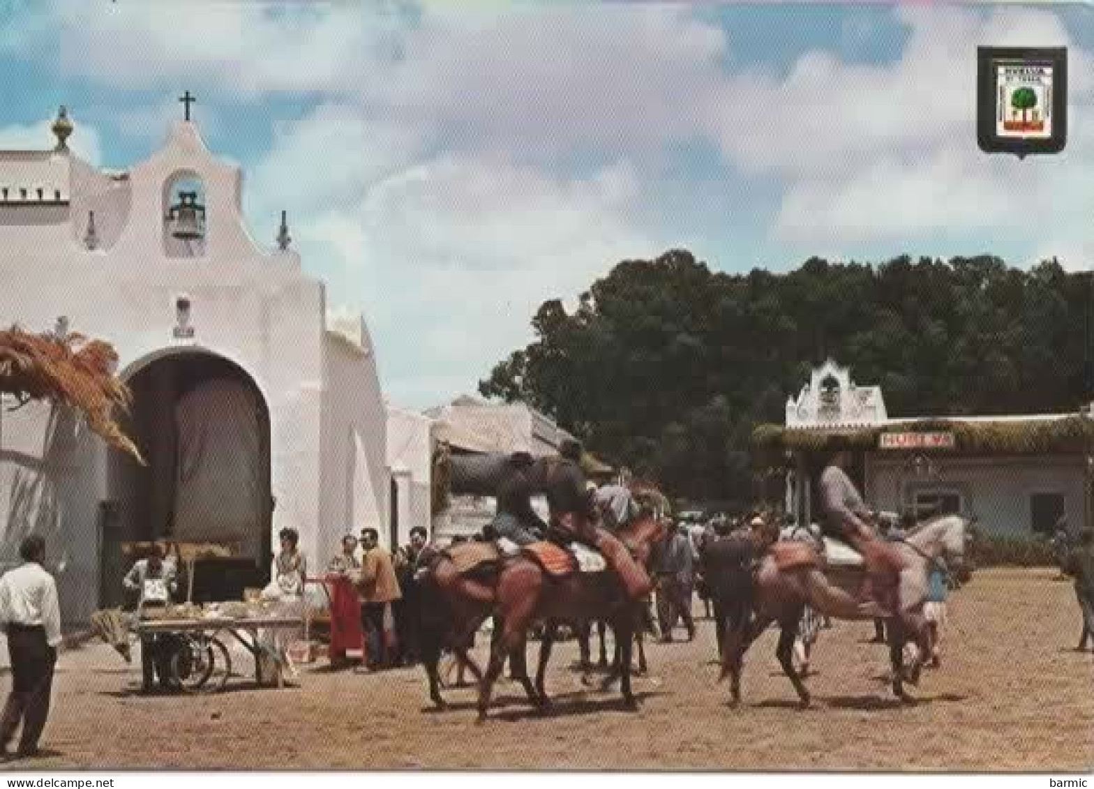 HUELVA, ROMERIA DEL ROCIO, CAVALIERS  COULEUR  REF 14089 - Huelva