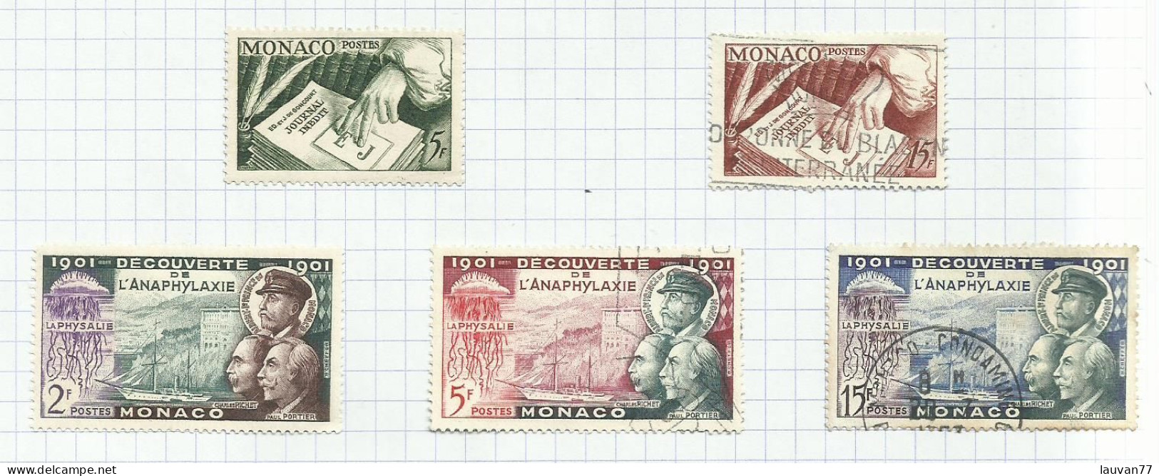 Monaco N°393 à 396 Cote 4.25€ (392 Offert) - Used Stamps