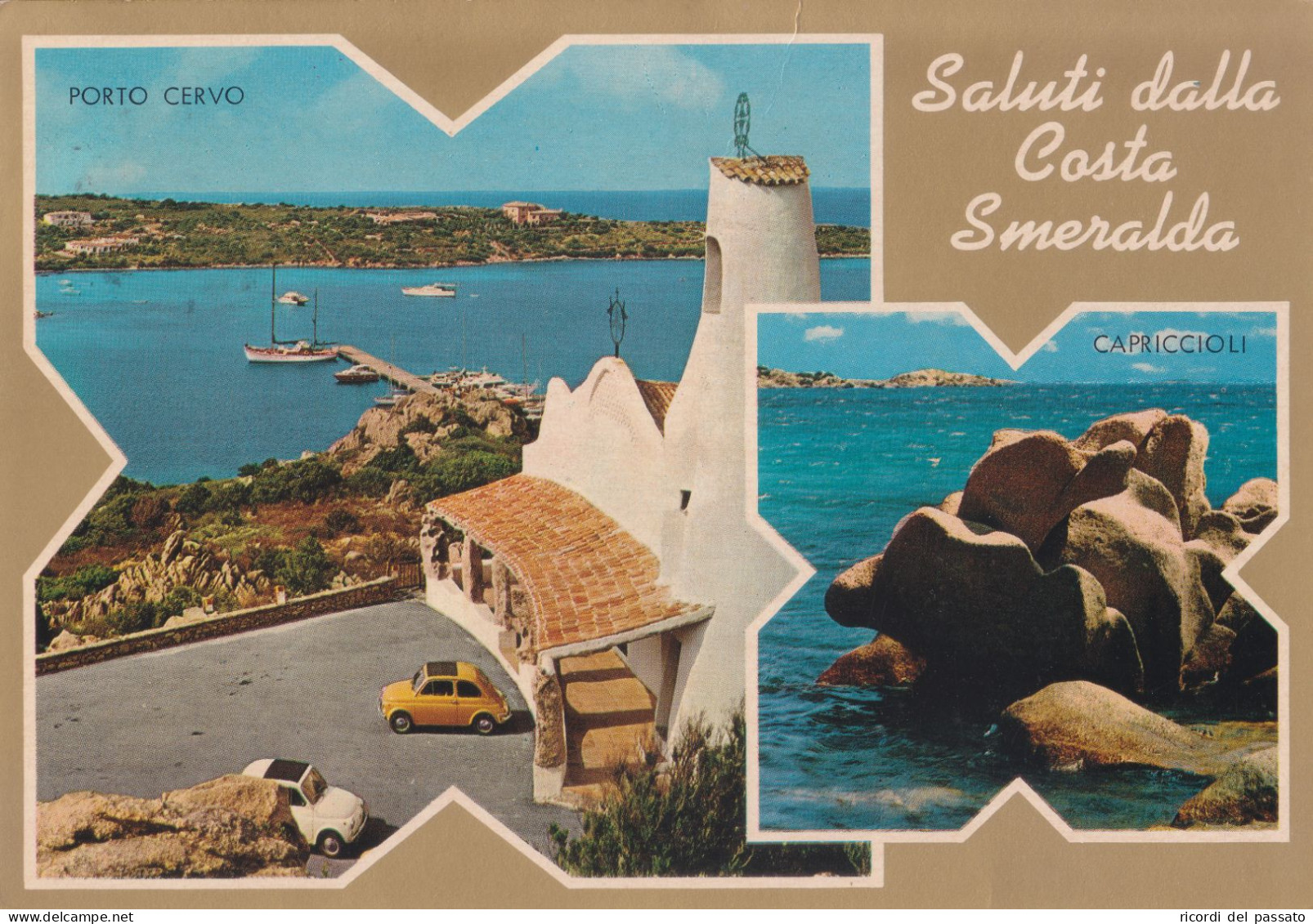 Cartolina Costa Smeralda ( Olbia ) - Saluti Con Vedutine - Olbia