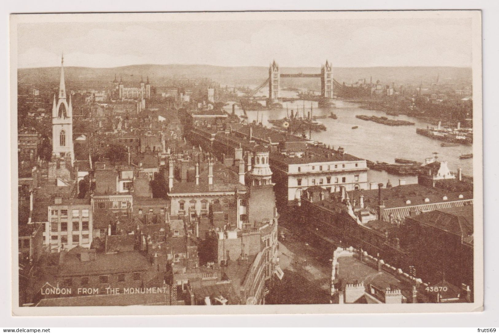 AK 197364 ENGLAND - London From The Monument - River Thames