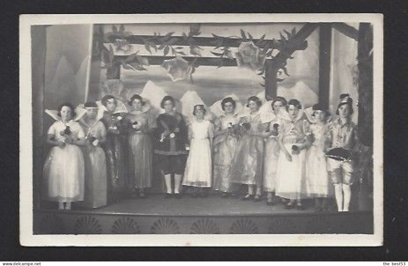 Loué  -  Carte Photo  -  Troupe De  Théâtre - Loue