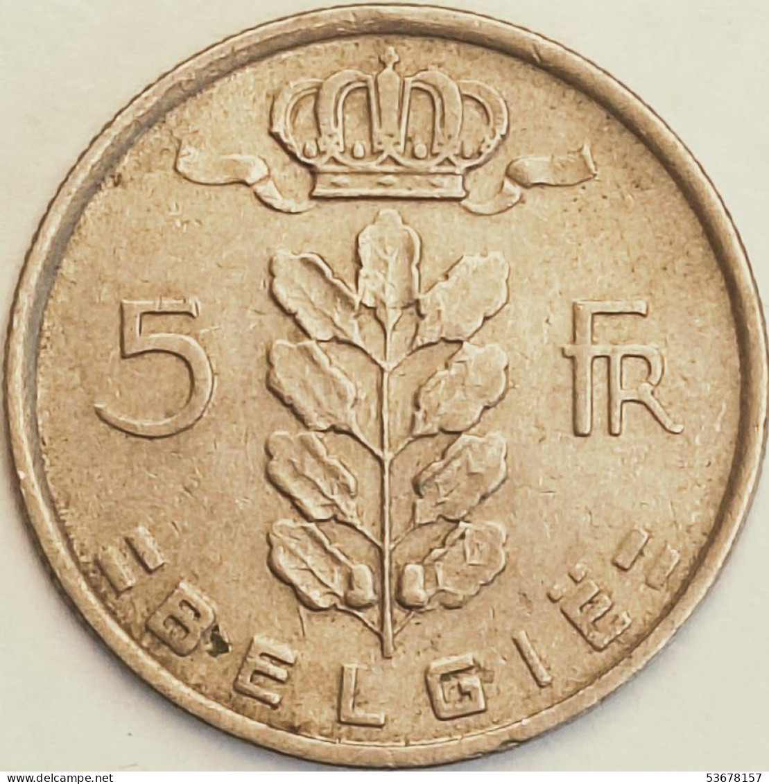 Belgium - 5 Francs 1950, KM# 135.1 (#3182) - 5 Francs