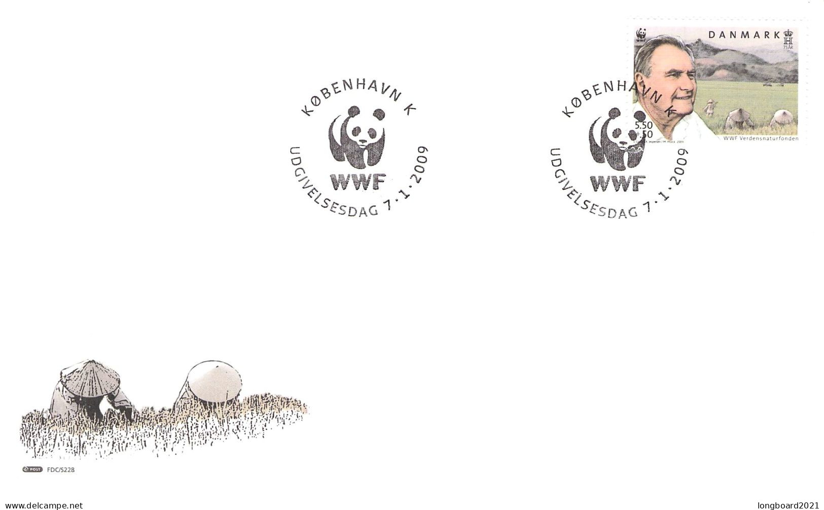 DENMARK - FDC WWF 2009 - PRINCE HENDRIK  /4382 - FDC