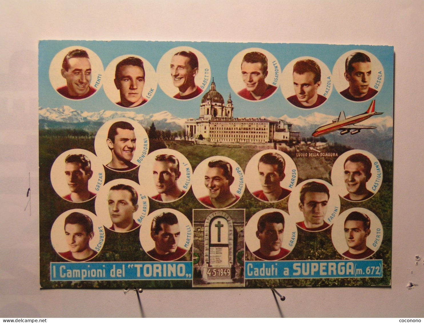 Torino (Turin) - I Campioni Del " Torino " Caduti A Superga - 4/5/1949 - Estadios E Instalaciones Deportivas