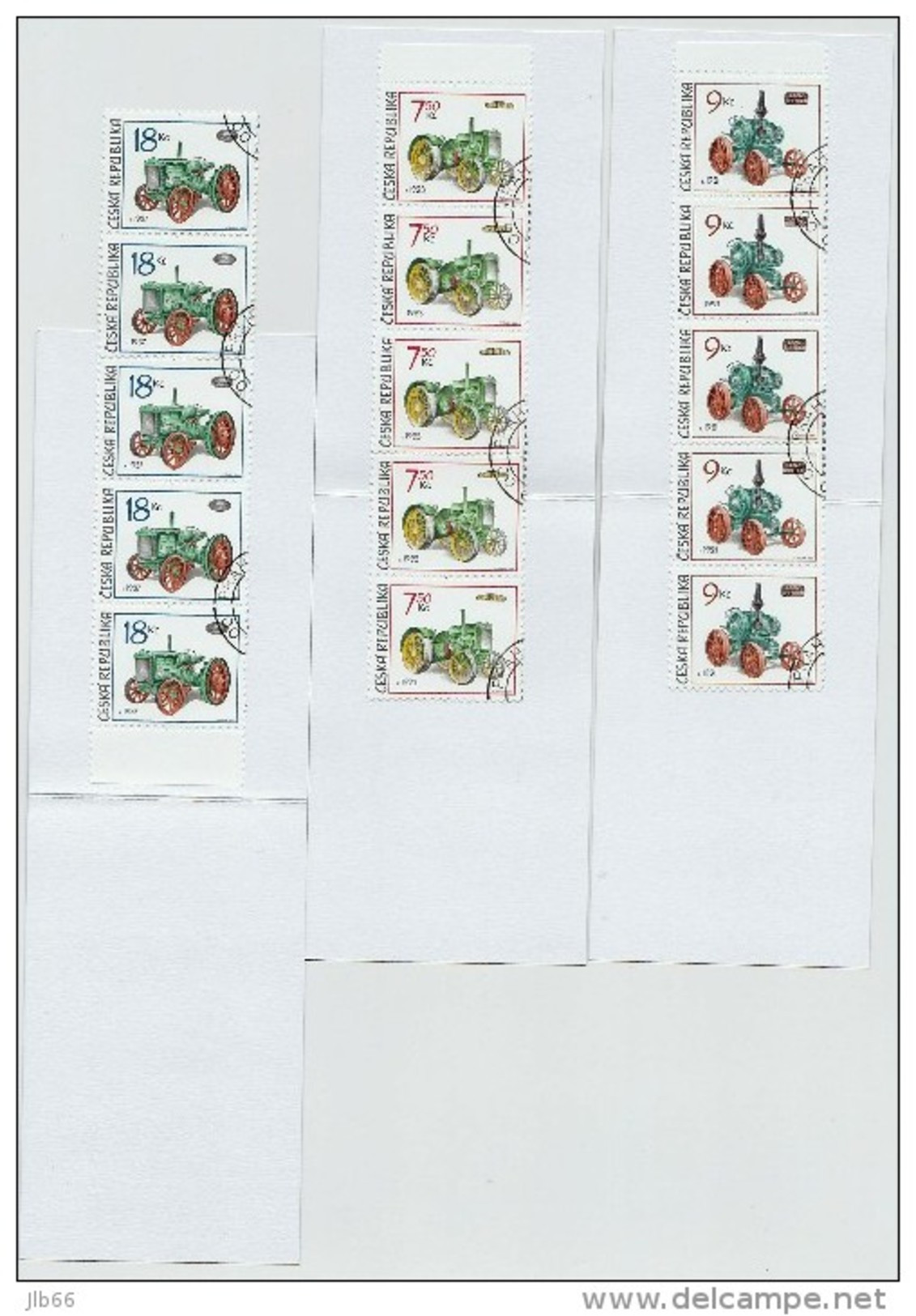 3 Carnets 2005 De 5 Timbres YT C 407/409 Tracteur Agricole / Booklet Michel MH 0-122/124 (446/448) Tractors - Used Stamps