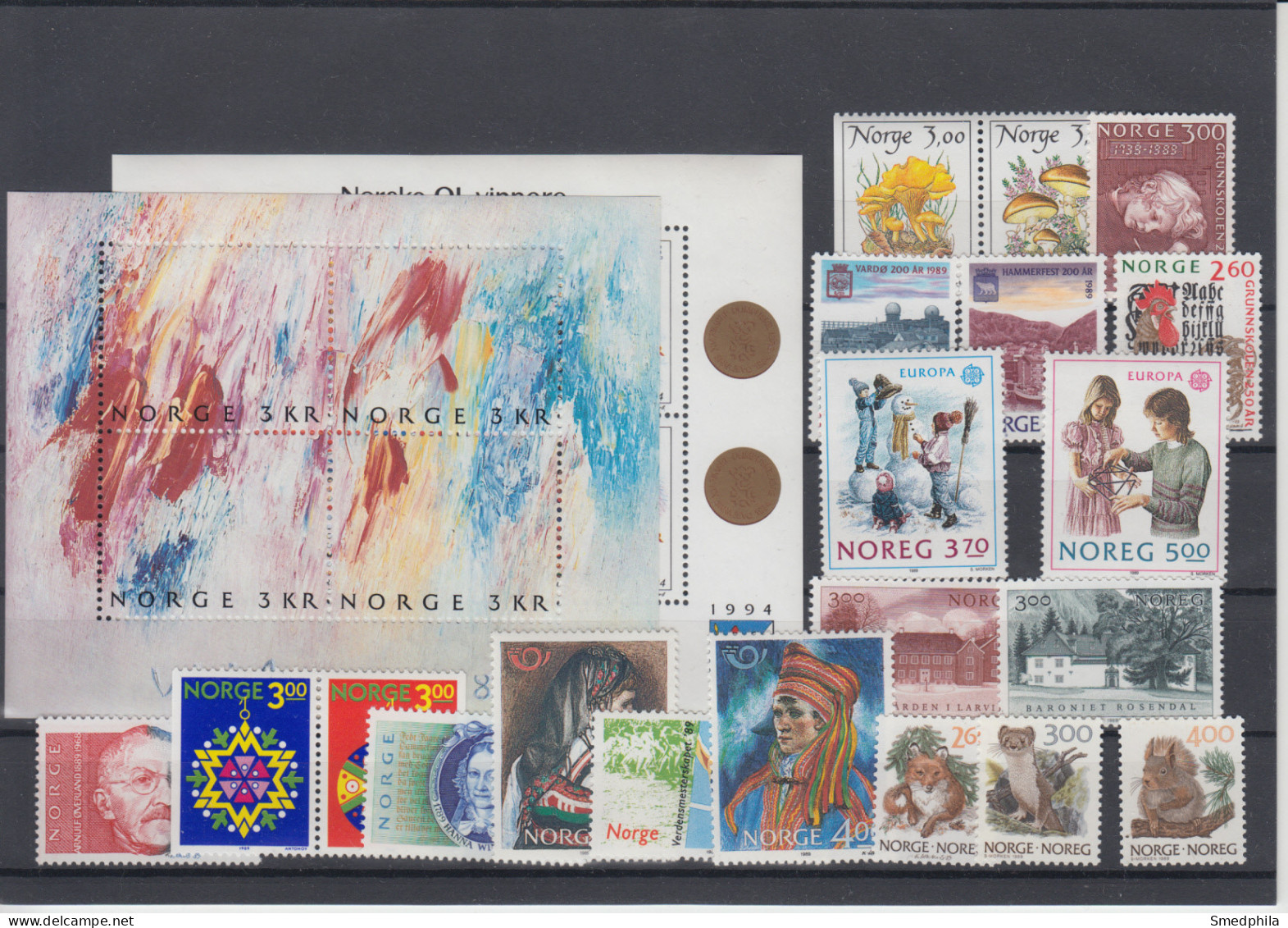 Norway 1989 - Full Year MNH ** - Años Completos