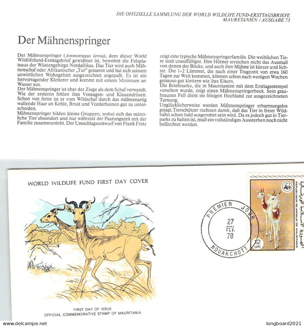 MAURITANIA - FDC WWF 1978 - 3 FDC  /4394 - Mauritanië (1960-...)