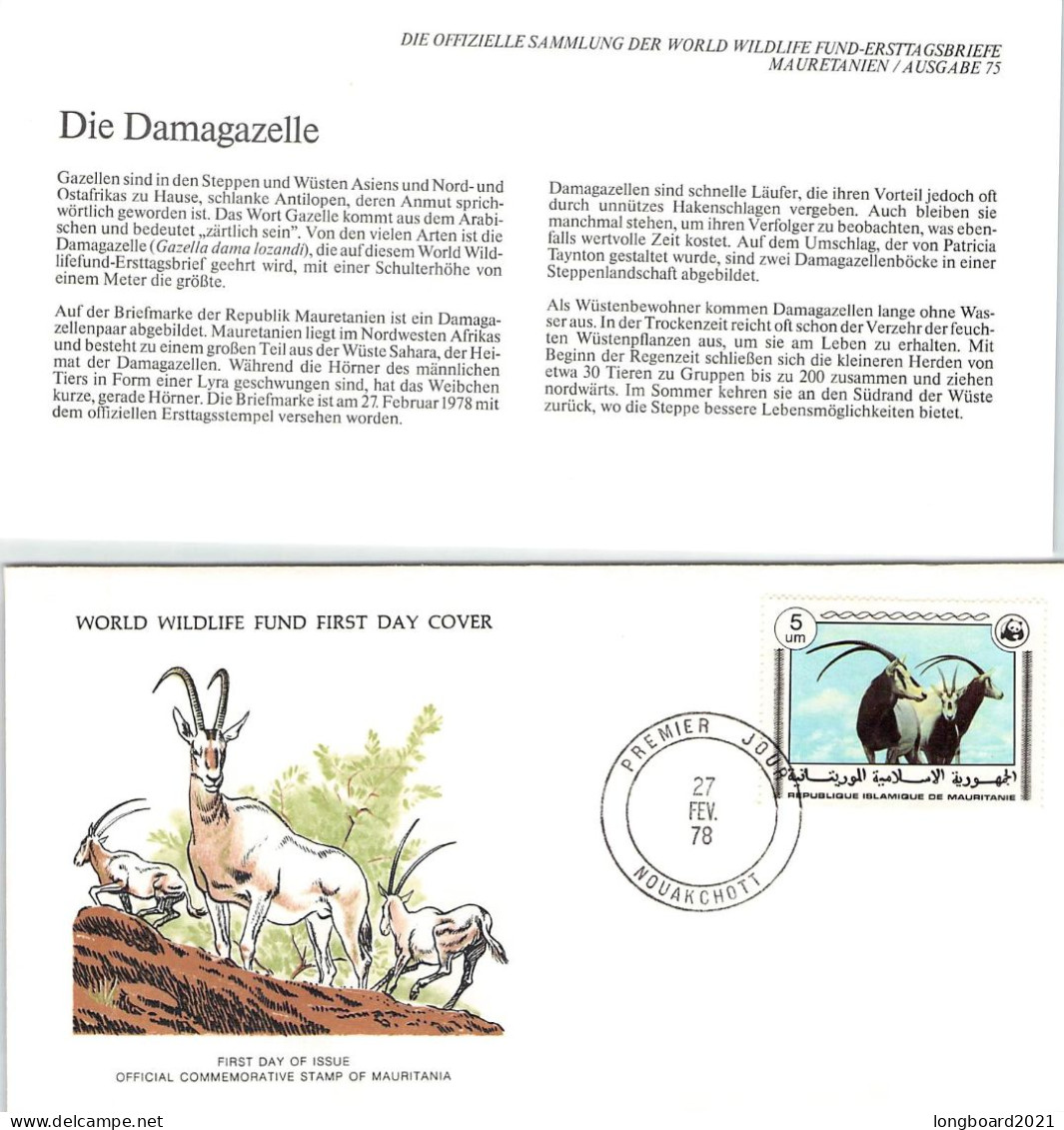 MAURITANIA - FDC WWF 1978 - 3 FDC  /4394 - Mauretanien (1960-...)