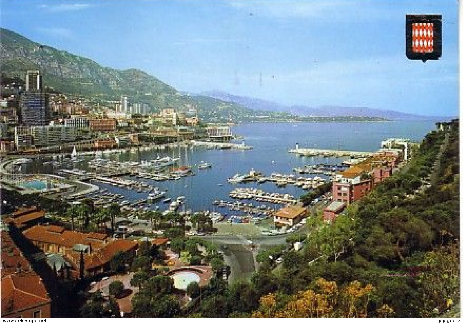 Principauté De Monaco La Condamine Et Monte Carlo Vus Depuis Le Rocher ( Base Nautique, Timbrée En 1981 - La Condamine