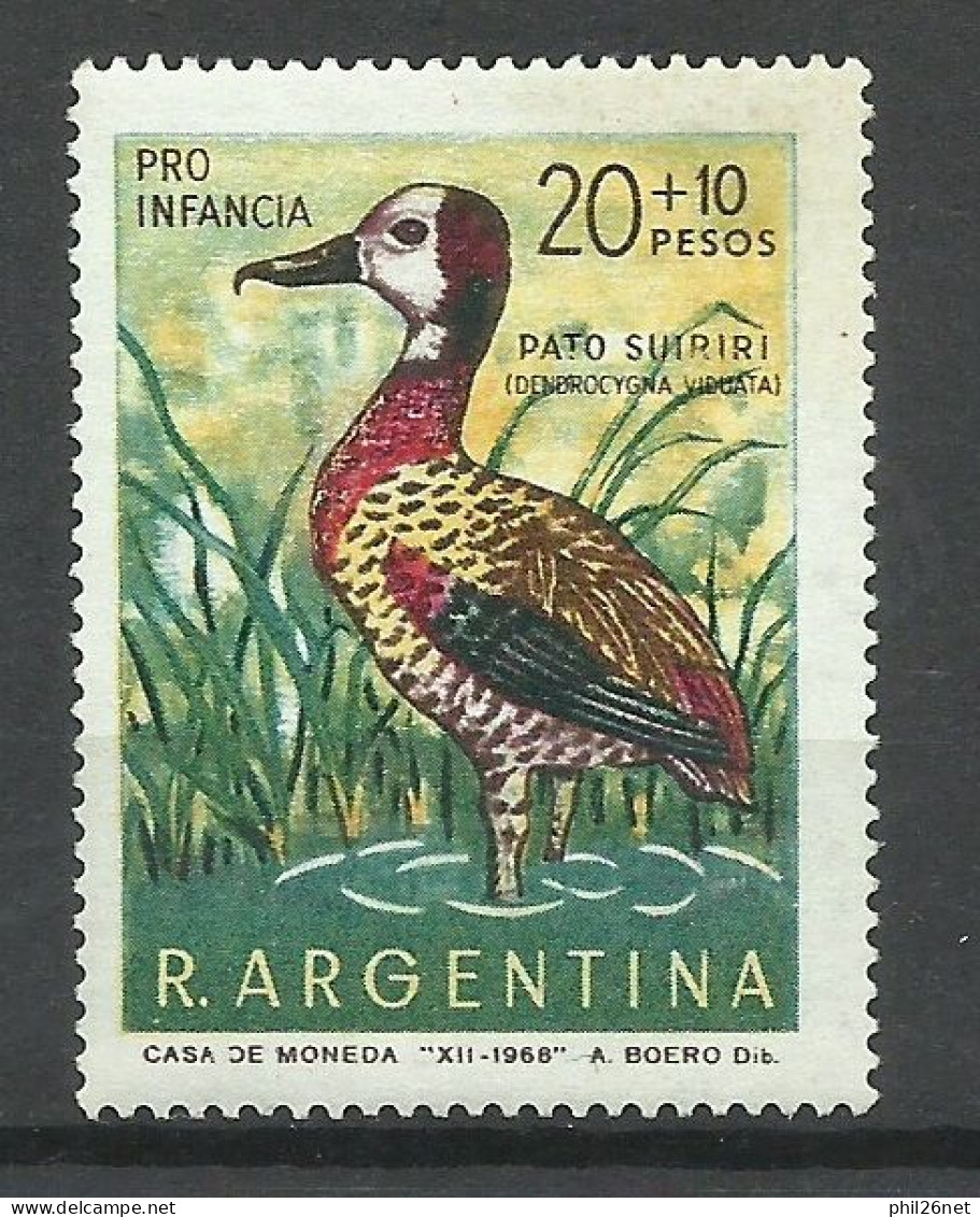 Argentine N°847  Dindrocygna Viduata   Cygne  Veuf   Neuf   * *    B/TB Voir Scans  Soldes ! ! ! - Cygnes