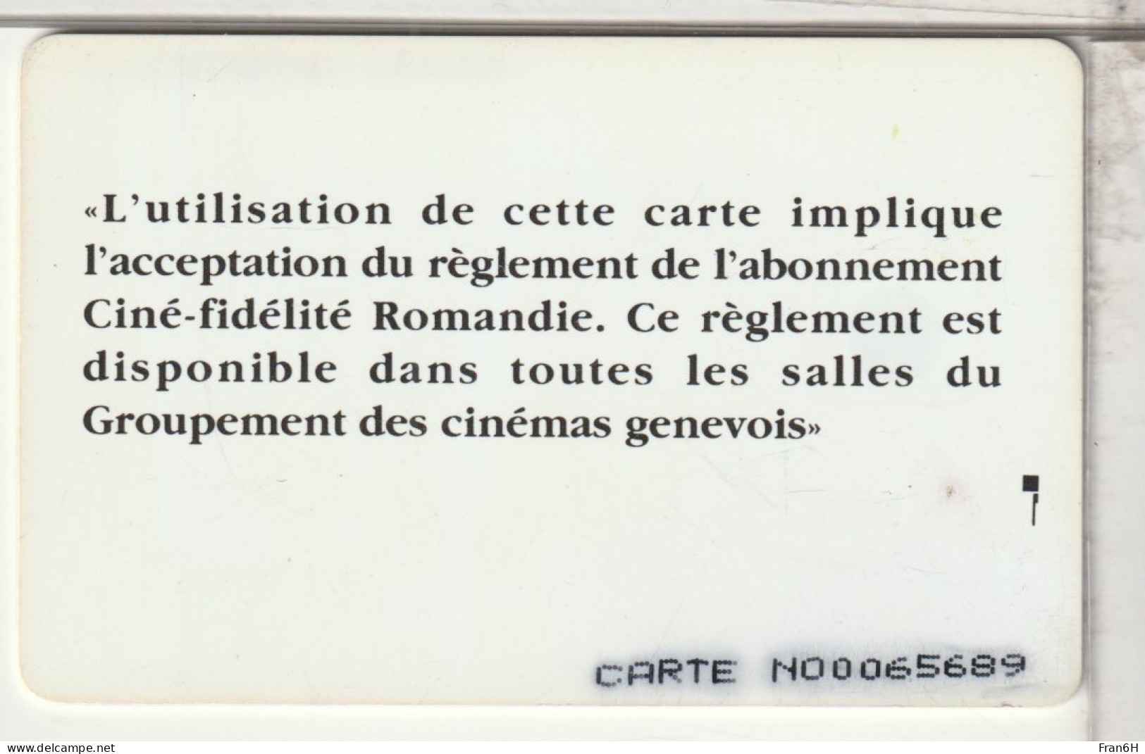 CINÉCARTE  - - Movie Cards