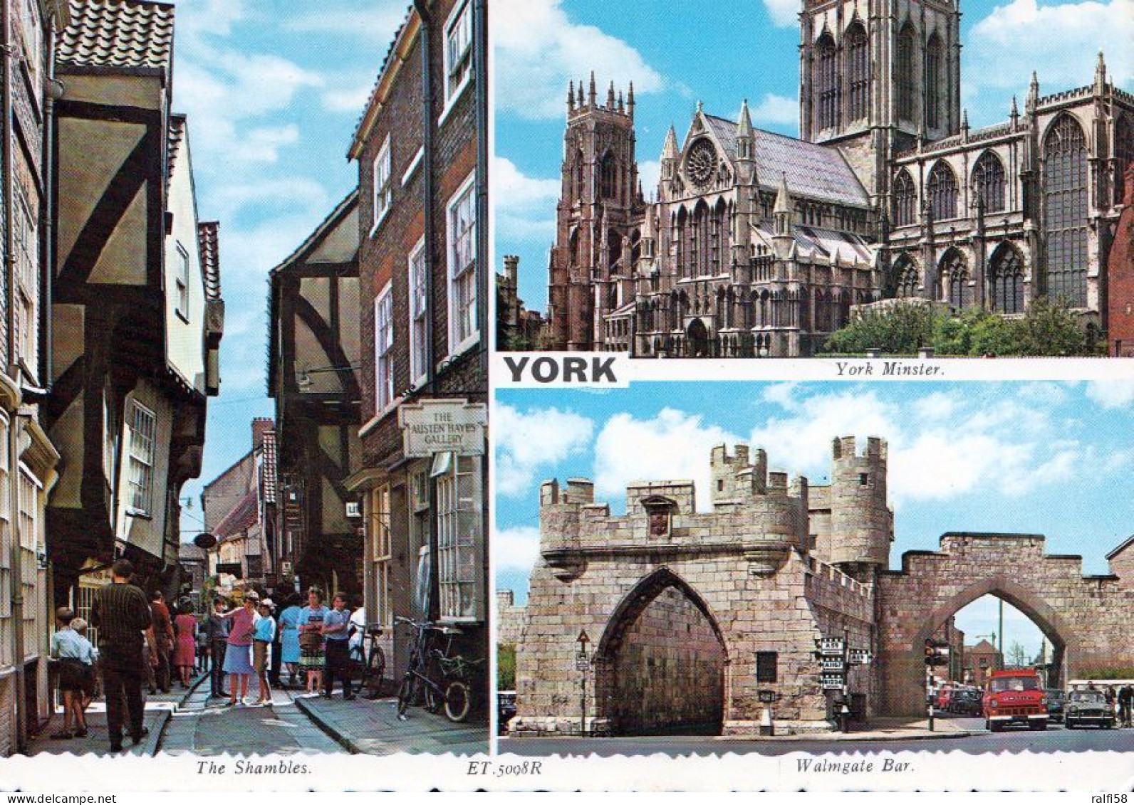 1 AK England * Ansichten Der Stadt York - The Shambles - York Minster - Walmgate Bar * - York