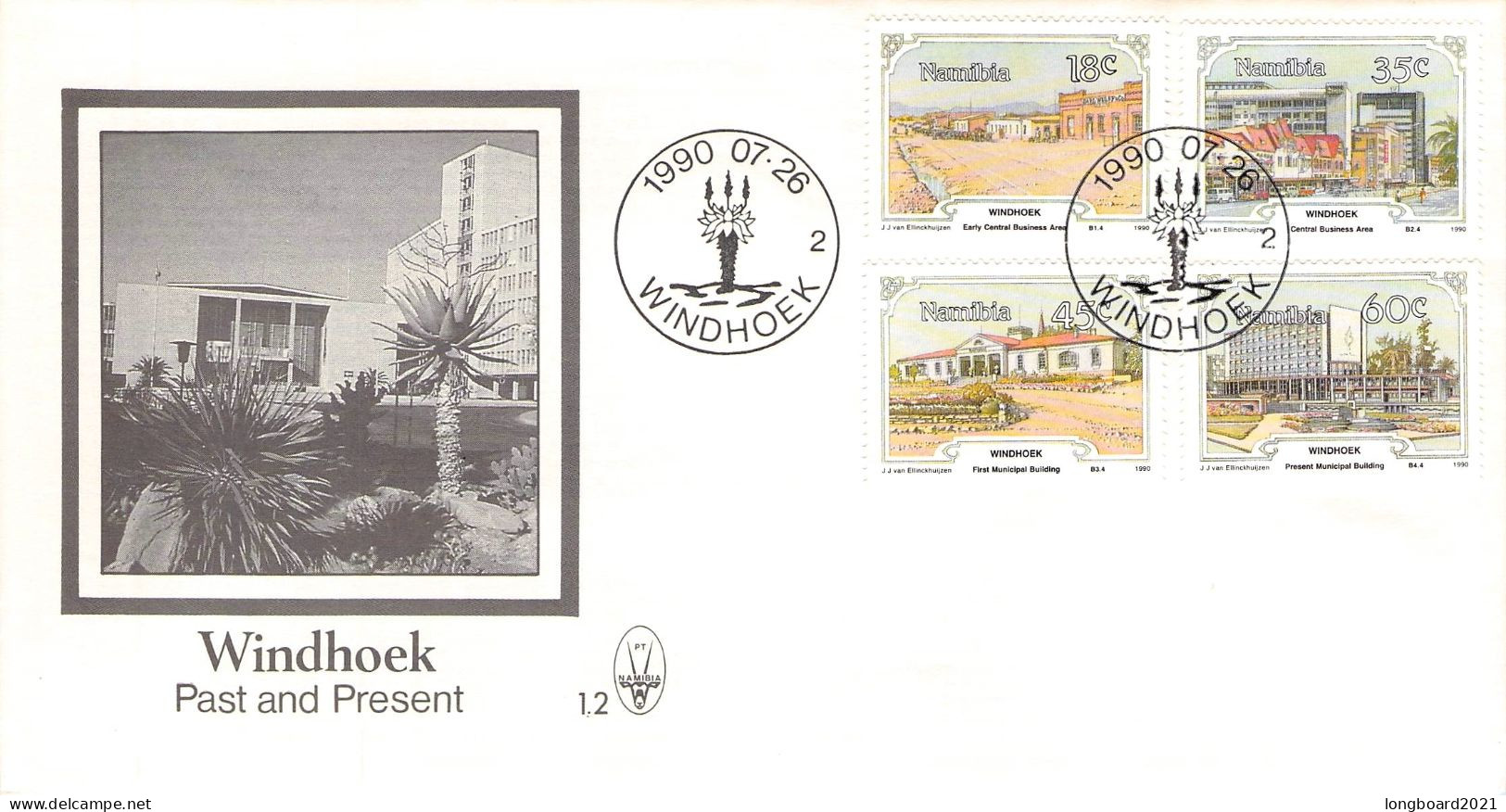 NAMIBIA - FDC 1990 - WINDHOEK  /4399 - Namibie (1990- ...)