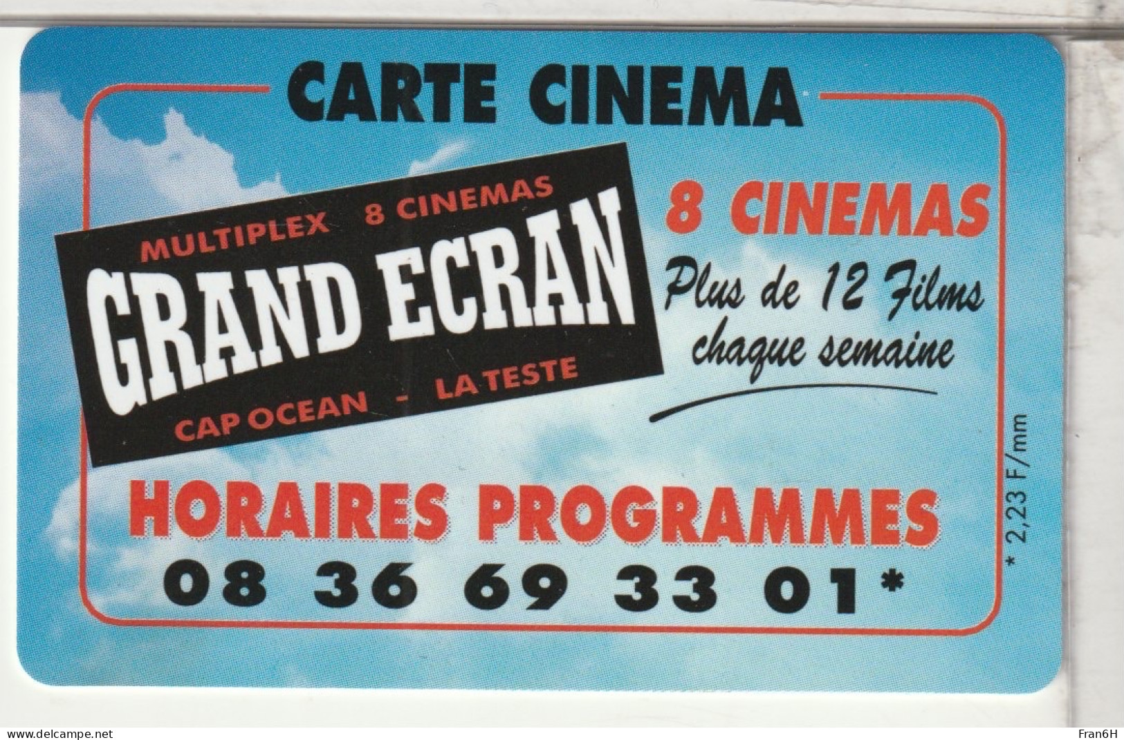 CINÉCARTE  - - Bioscoopkaarten