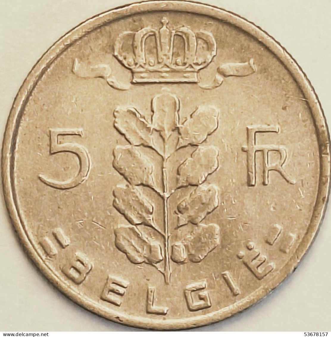 Belgium - 5 Francs 1968, KM# 135.1 (#3187) - 5 Francs