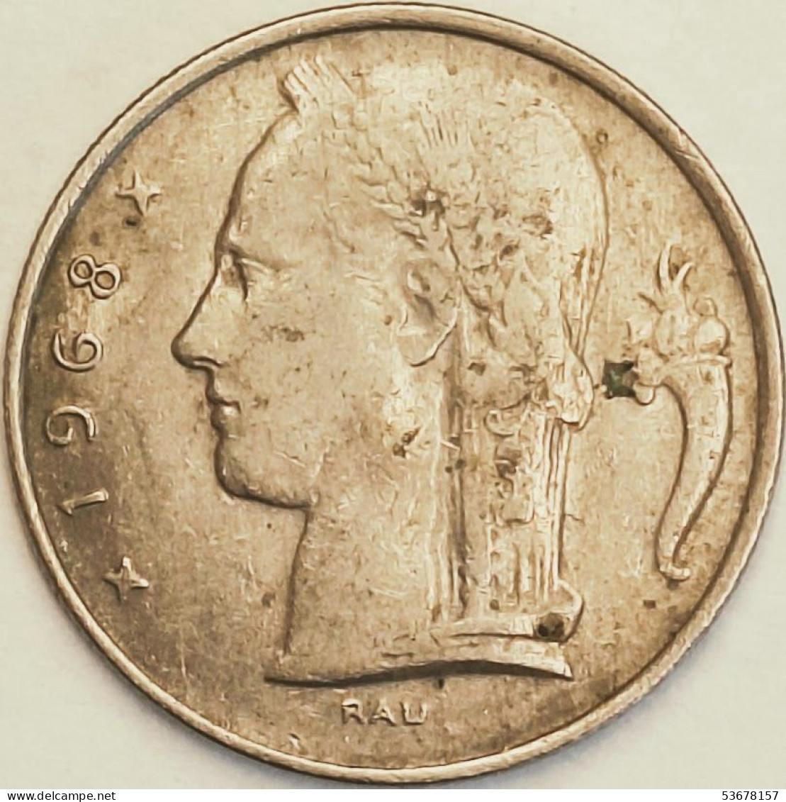 Belgium - 5 Francs 1968, KM# 135.1 (#3187) - 5 Francs