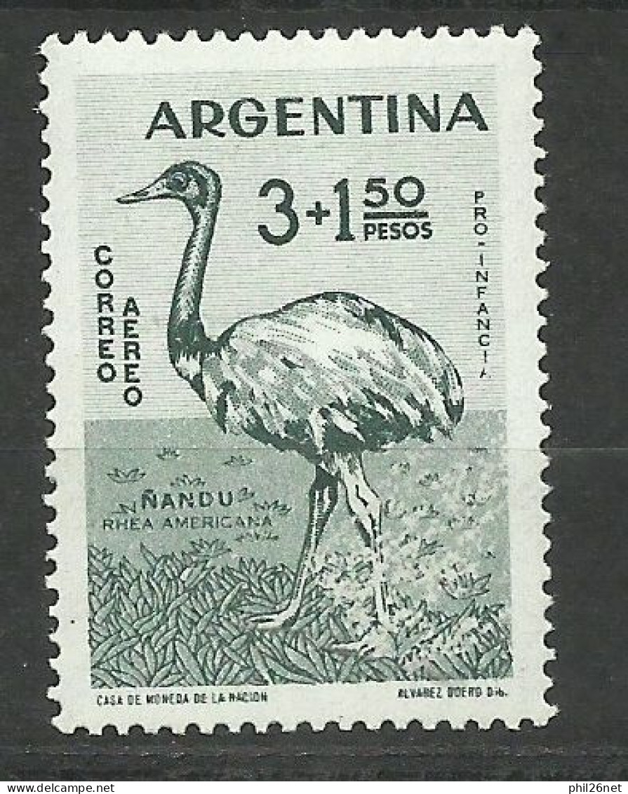 Argentine  Poste Aérienne   N° 66  Nandou  Autruche        Neuf   * *    B/TB Voir Scans  Soldes ! ! ! - Ostriches