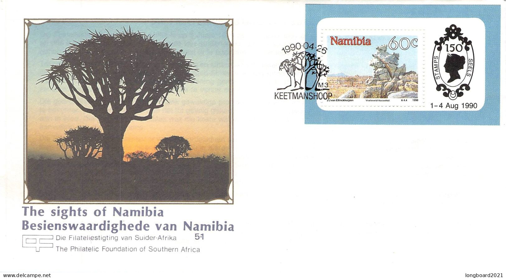 NAMIBIA - FDC 1990 - MINISHEET  /4402 - Namibië (1990- ...)