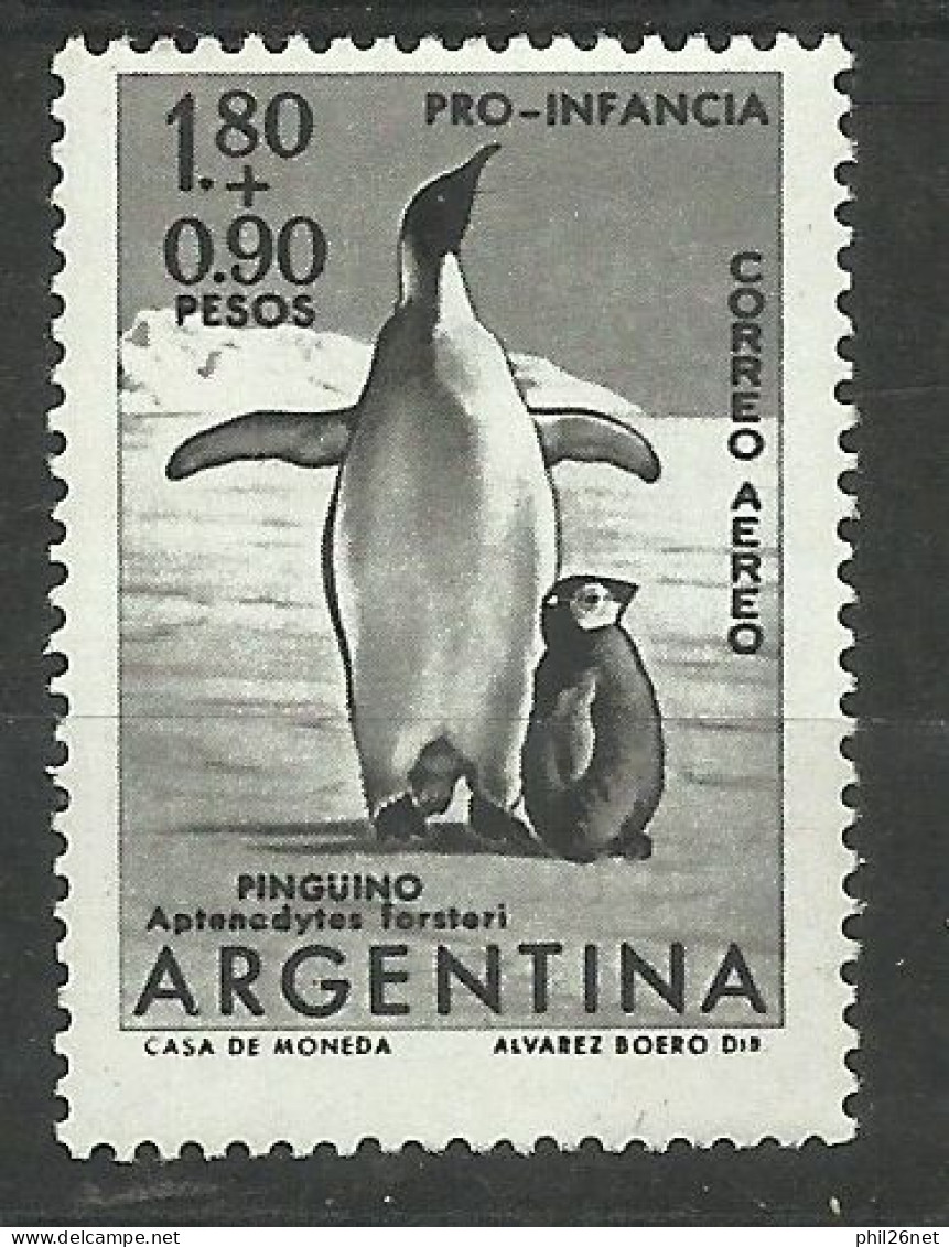 Argentine  Poste Aérienne   N° 82   Manchots         Neuf   * *    B/TB Voir Scans  Soldes ! ! ! - Fauna Antártica