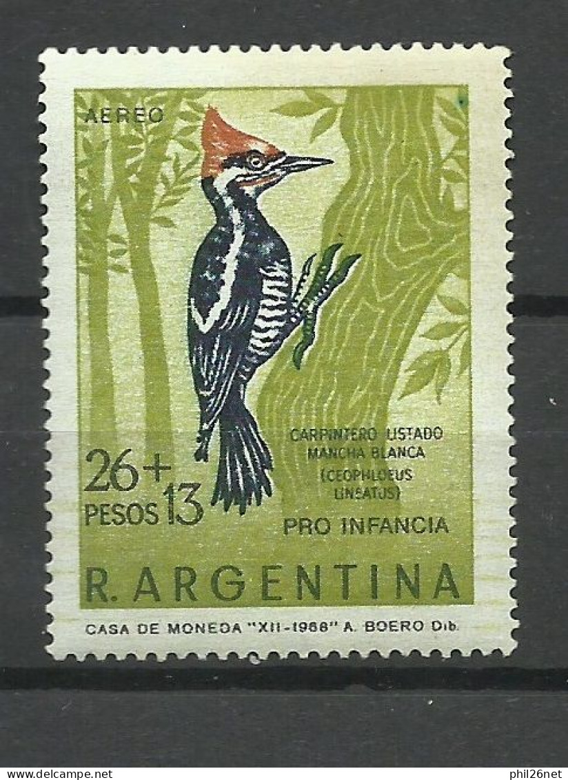 Argentine  Poste Aérienne   N°128  Pic Vert      Neuf   * *    B/TB Voir Scans  Soldes ! ! ! - Spechten En Klimvogels