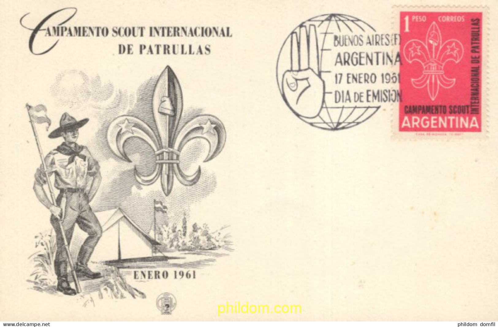 721563 MNH ARGENTINA 1961 JAMBOREE INTERNACIONAL - Neufs