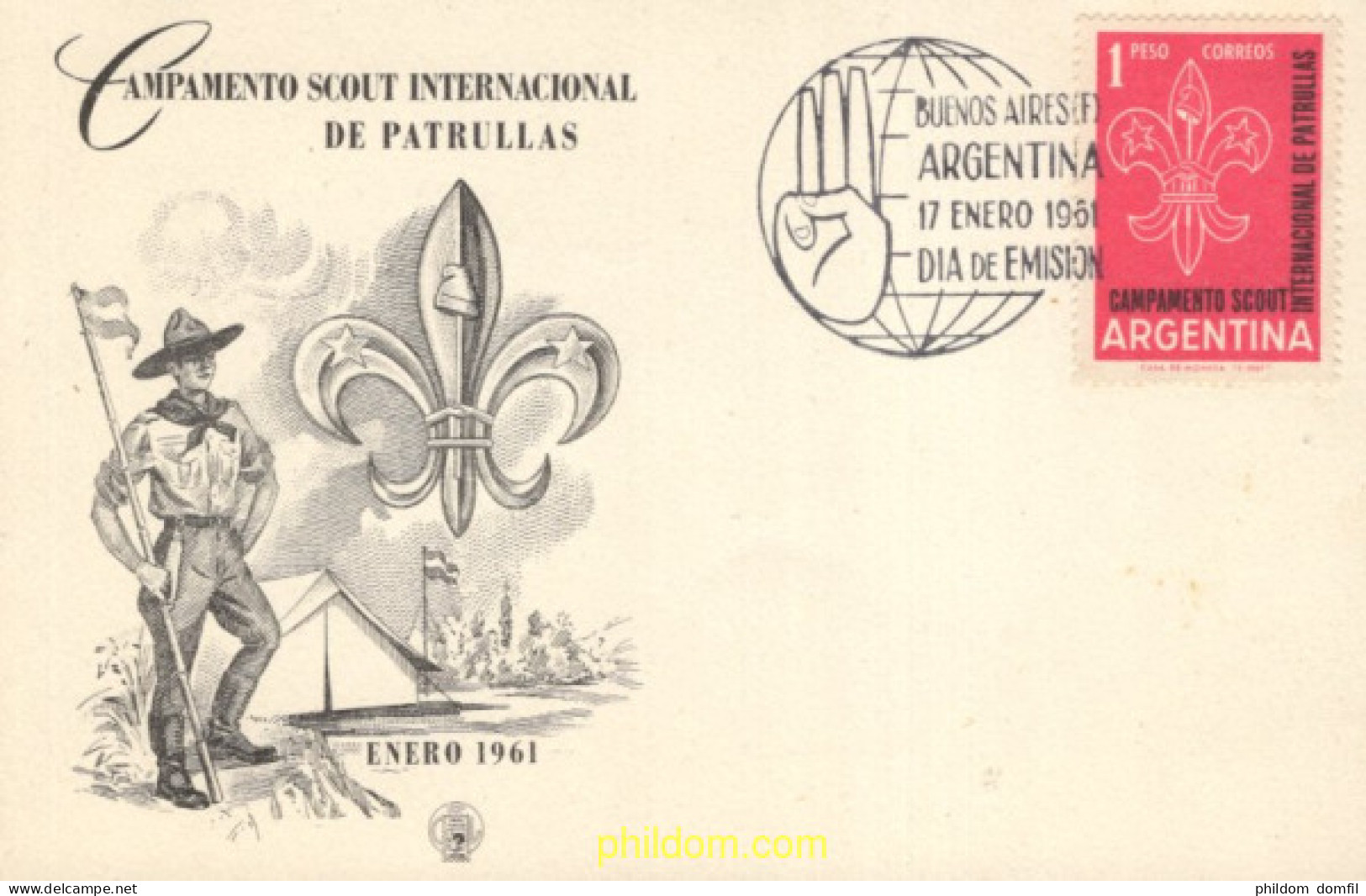 721563 MNH ARGENTINA 1961 JAMBOREE INTERNACIONAL - Ungebraucht