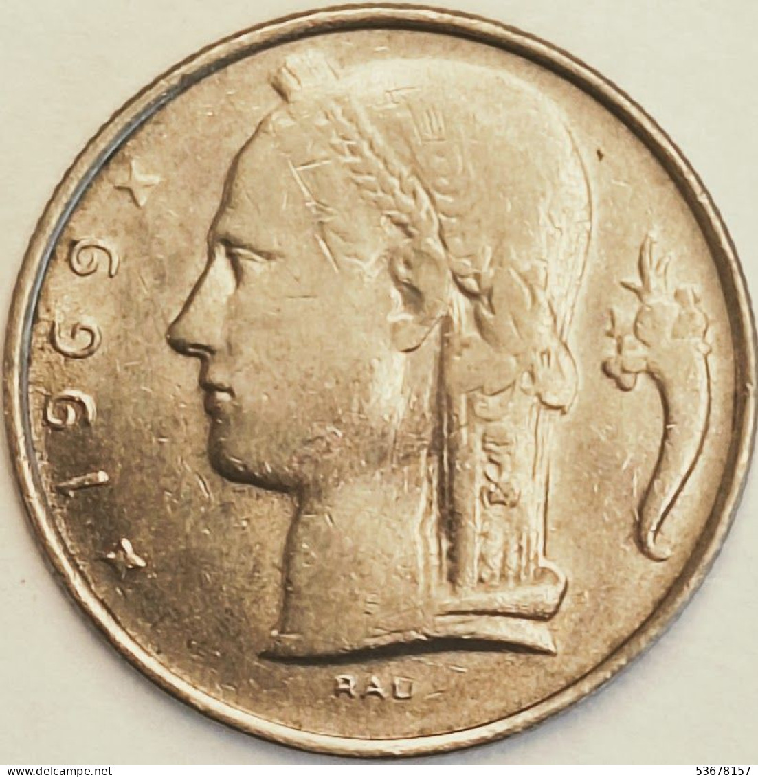 Belgium - 5 Francs 1969, KM# 135.1 (#3188) - 5 Francs