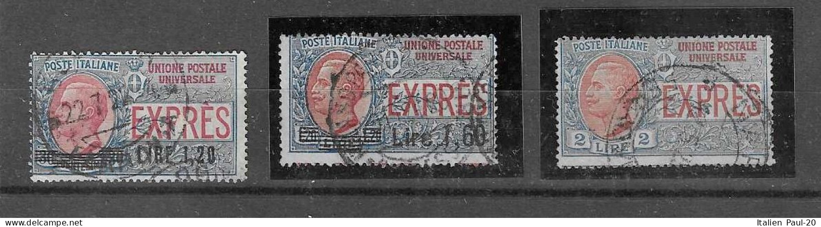 Italien - Selt./gest. Bessere "Eilmarken" Aus 1921/25 - Michel 136, 205 Und 213! - Poste Exprèsse