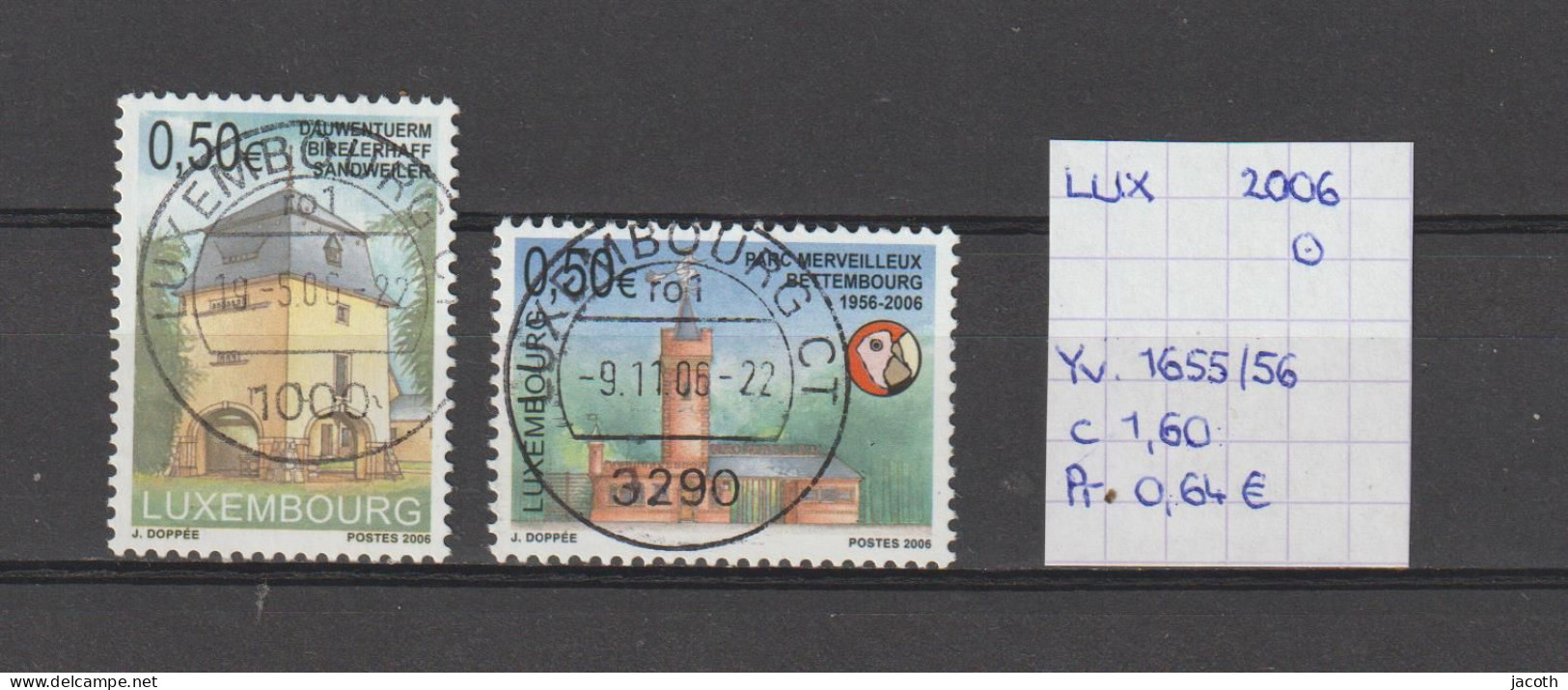 (TJ) Luxembourg 2006 - YT 1655/56 (gest./obl./used) - Usati