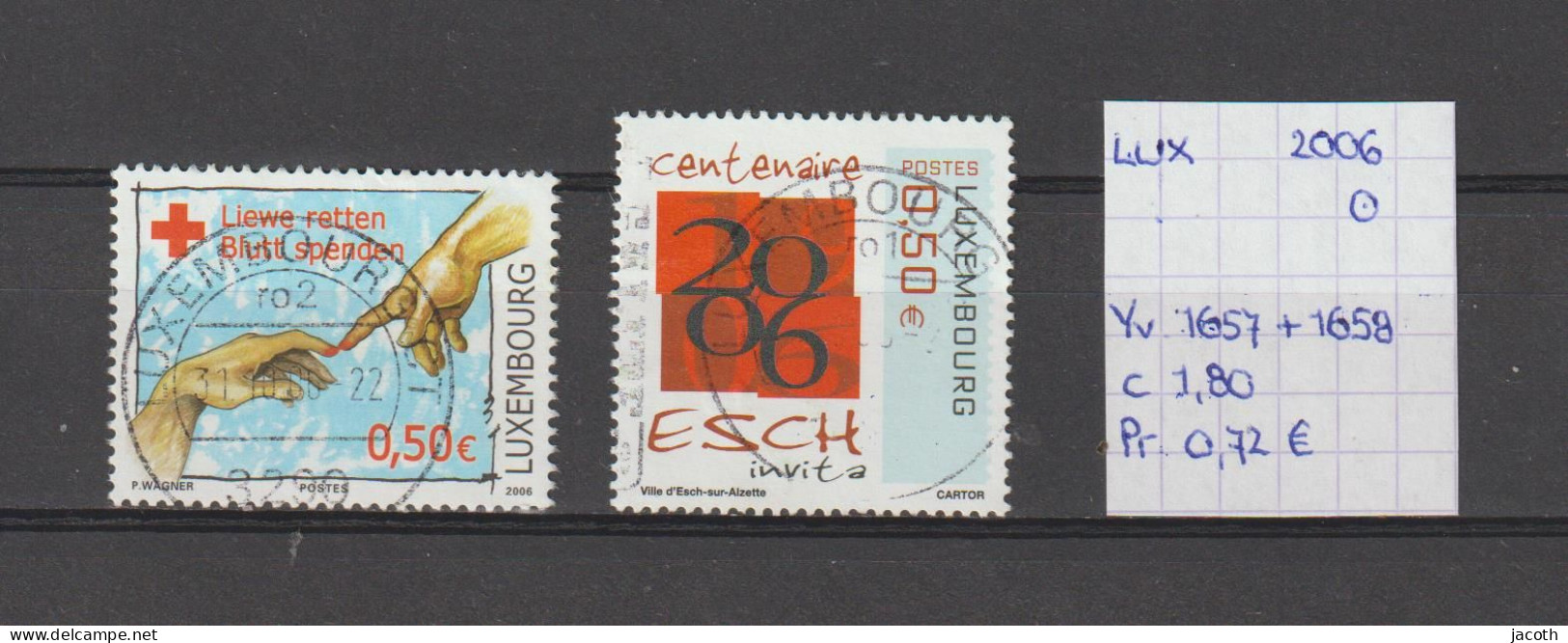 (TJ) Luxembourg 2006 - YT 1657 + 1658 (gest./obl./used) - Gebraucht