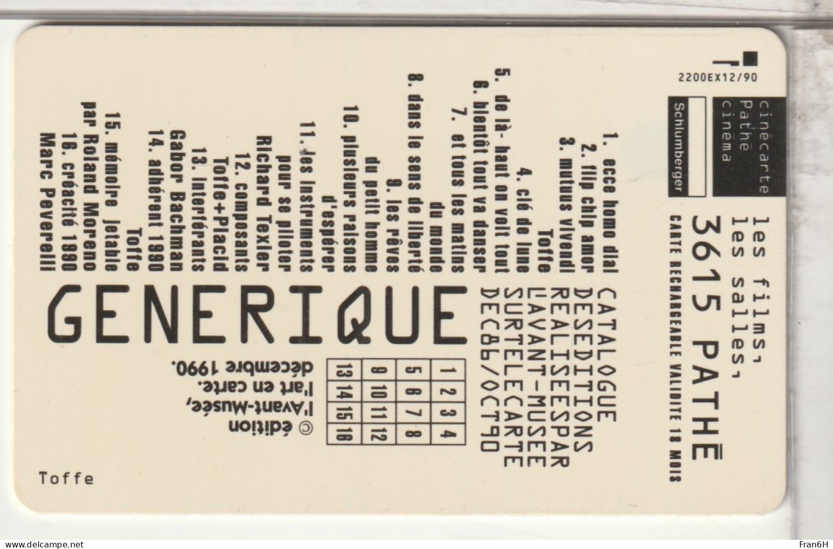 CINÉCARTE  - - Cinécartes