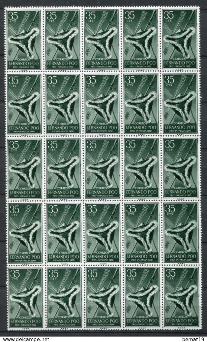 Fernando Poo 1960. Edifil 188-91 X 25 ** MNH. - Fernando Poo