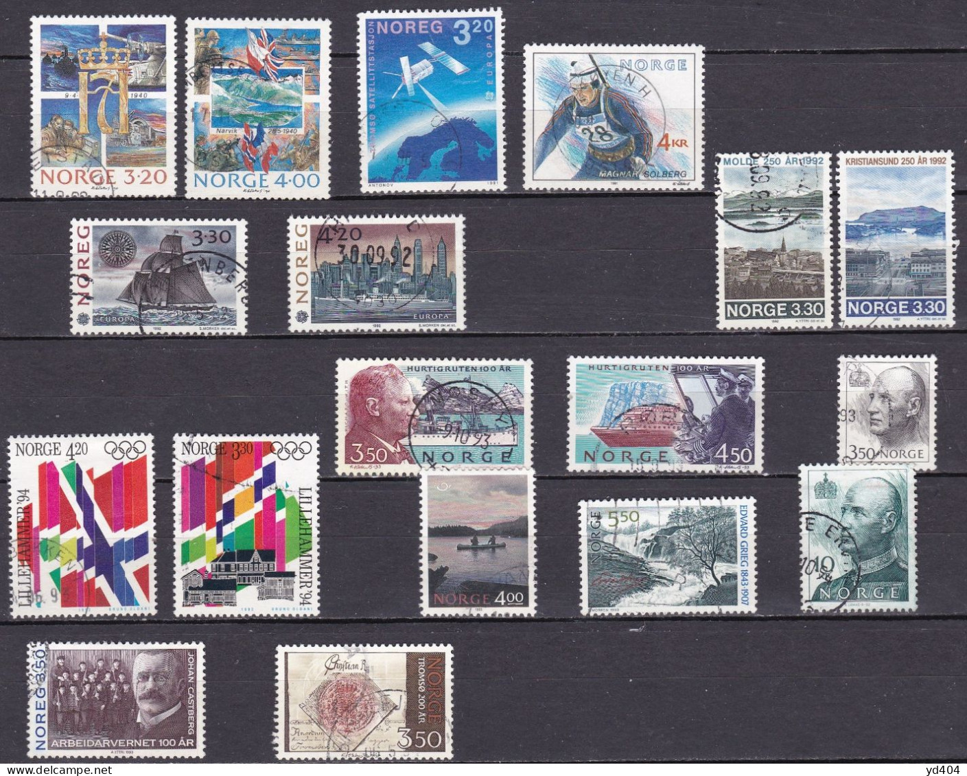 NO111B - NORWAY – 1990-95 - USED LOT – Y&T # 999-1111 USED 10,65 € - Gebraucht