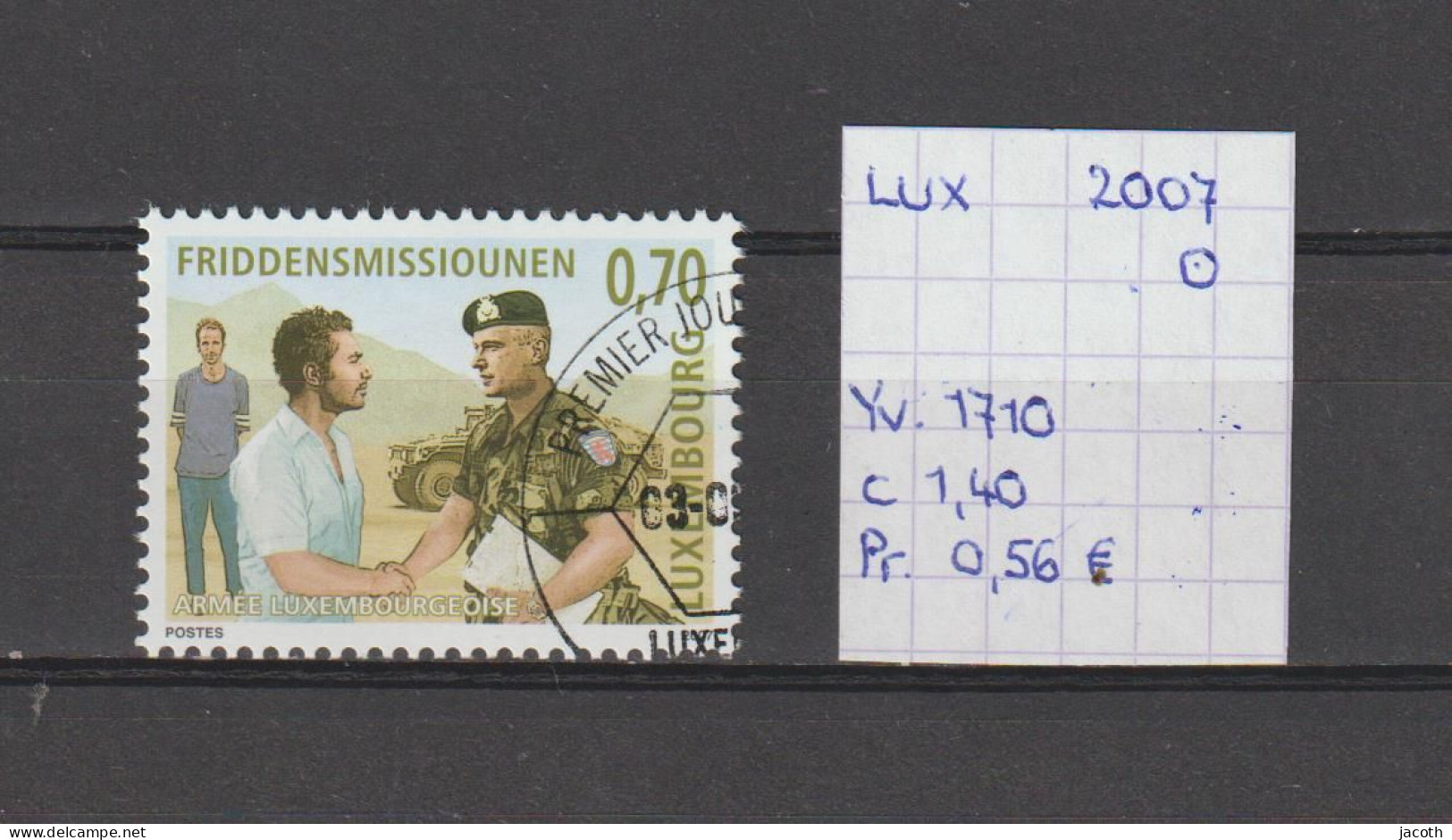 (TJ) Luxembourg 2007 - YT 1710 (gest./obl./used) - Usados