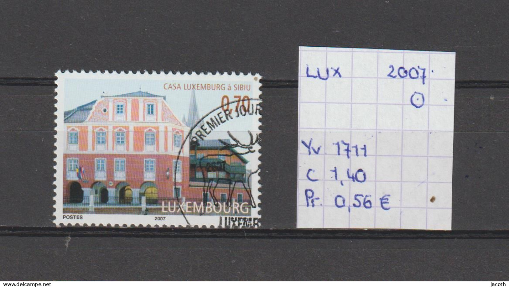 (TJ) Luxembourg 2007 - YT 1711 (gest./obl./used) - Oblitérés