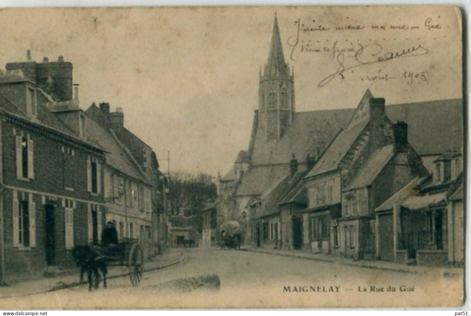 60 - Maignelay : La Rue Du Gué - Maignelay Montigny