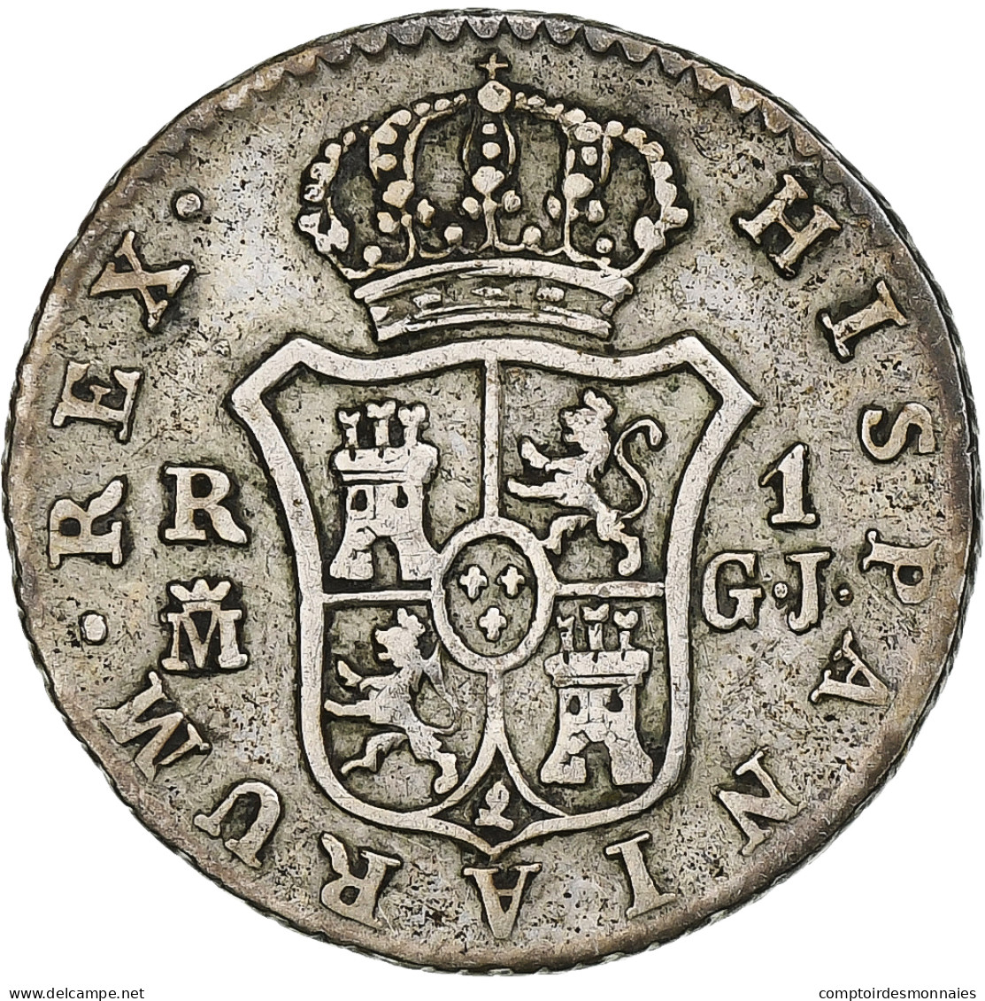 Espagne, Ferdinand VII, Real, Croat, 1820, Madrid, Argent, TB+, KM:462.3 - Eerste Muntslagen