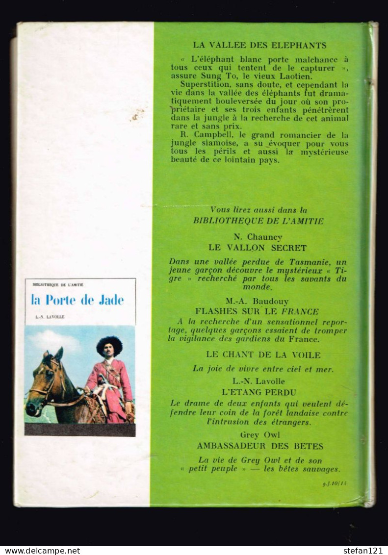 La Vallée Des éléphants - R. Campbell - 1960 - 188 Pages 19,6 X 14,5 Cm - Bibliotheque De L'Amitie