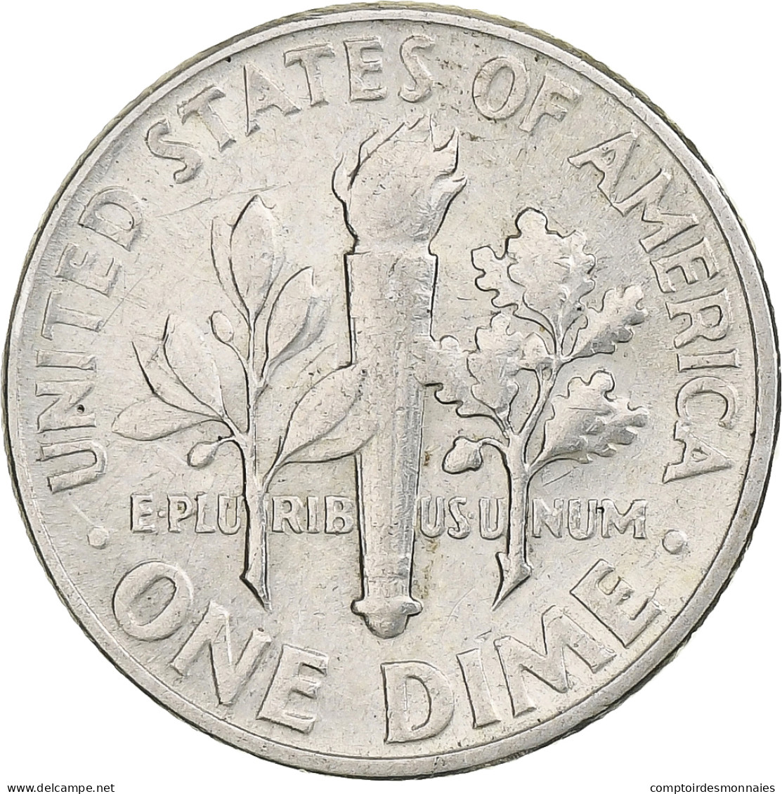 États-Unis, Dime, Roosevelt, 1947, Philadelphie, Argent, TTB+, KM:195 - 1946-...: Roosevelt