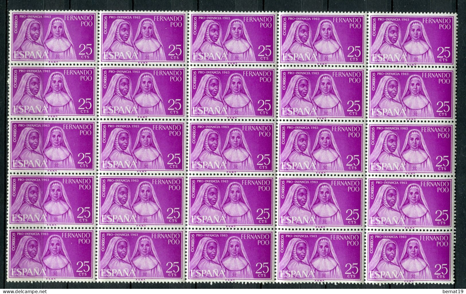 Fernando Poo 1963. Edifil 215-17 X 25 ** MNH. - Fernando Poo